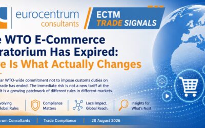 The WTO E-Commerce Moratorium Has Expired: Here Is What Actually Changes
